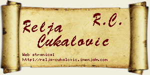 Relja Čukalović vizit kartica
